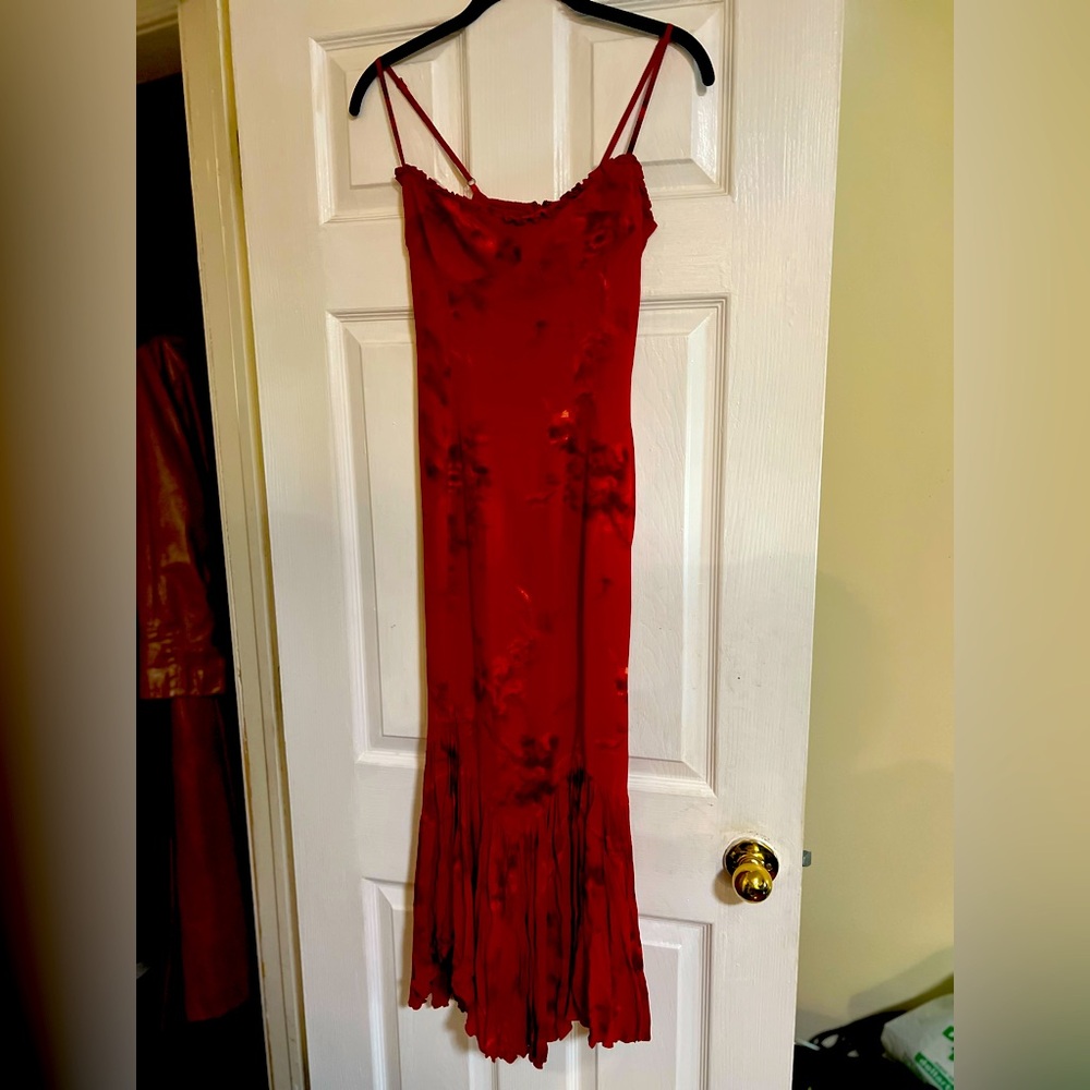 Reformation Red Midi Dress